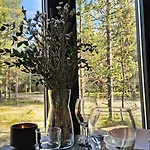 Lapland Landscape With Nature View, Sauna, Fireplace & Kitchen, Yllaes, Aekaeslompolo, Riverside Village 샬레 *