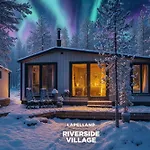 Lapland Landscape With Nature View, Sauna, Fireplace & Kitchen, Yllaes, Aekaeslompolo, Riverside Village 샬레 Äkäslompolo