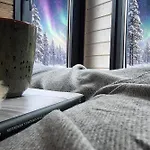 Lapland Landscape With Nature View, Sauna, Fireplace & Kitchen, Yllaes, Aekaeslompolo, Riverside Village
