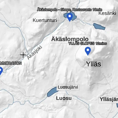 Lapland Landscape With Nature View, Sauna, Fireplace & Kitchen, Yllaes, Aekaeslompolo, Riverside Village Шале *