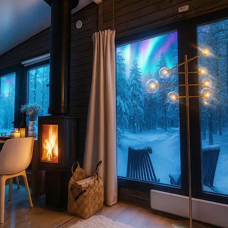 Lapland Landscape With Nature View, Sauna, Fireplace & Kitchen, Yllaes, Aekaeslompolo, Riverside Village * Äkäslompolo