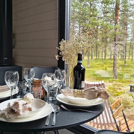 Шале Lapland Landscape With Nature View, Sauna, Fireplace & Kitchen, Yllaes, Aekaeslompolo, Riverside Village *