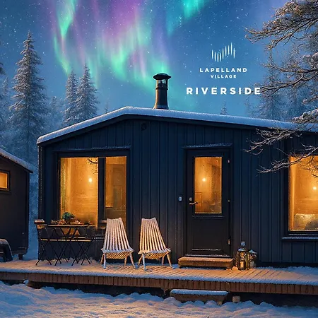 Lomamökit Lapelland Village Riverside - Cozy Lapland Landscape With Sauna, Fireplace&nature View, Ylläs, *