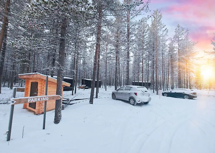 شاليه Lapland Landscape With Nature View, Sauna, Fireplace & Kitchen, Yllaes, Aekaeslompolo, Riverside Village *