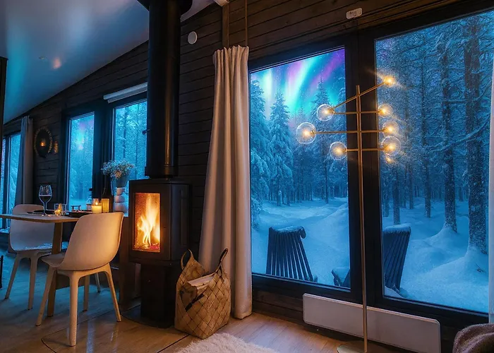 Lapland Landscape With Nature View, Sauna, Fireplace & Kitchen, Yllaes, Aekaeslompolo, Riverside Village * Äkäslompolo