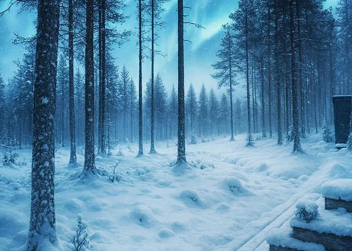 Lapland Landscape With Nature View, Sauna, Fireplace & Kitchen, Yllaes, Aekaeslompolo, Riverside Village Äkäslompolo