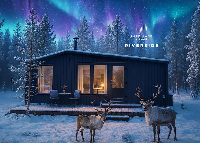 Chalet Lapland Landscape With Nature View, Sauna, Fireplace & Kitchen, Yllaes, Aekaeslompolo, Riverside Village *