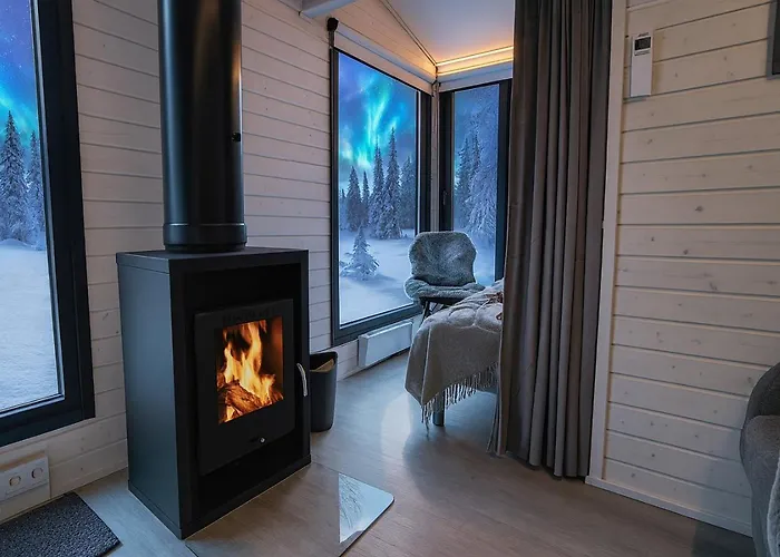 Chalet Lapland Landscape With Nature View, Sauna, Fireplace & Kitchen, Yllaes, Aekaeslompolo, Riverside Village Äkäslompolo