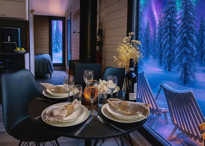 Lapland Landscape With Nature View, Sauna, Fireplace & Kitchen, Yllaes, Aekaeslompolo, Riverside Village Chalet