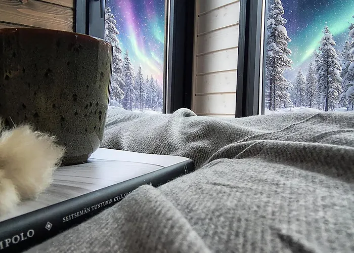 Lapland Landscape With Nature View, Sauna, Fireplace & Kitchen, Yllaes, Aekaeslompolo, Riverside Village